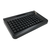 Pos-клавиатура HengYu S78D-SP черная с ридером магнитных карт на 1, 2, 3 дорожки