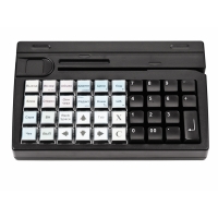 Pos-клавиатура Posiflex KB-4000U-B черная с ридером магнитных карт на 1, 2, 3 дорожки