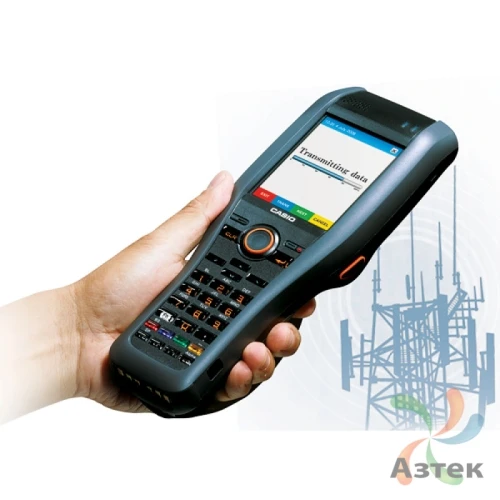 Терминал сбора данных Casio DT-X30R-15 1D Лазерный темный 128 Мб, 34 кл., Bluetooth, WiFi, IrDA, блок питания