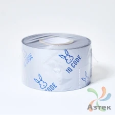 Риббон 40 мм. х 300 м. Wax цветной Out Серебро, втулка 1 дюйм 