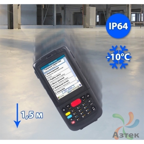 Терминал сбора данных Proton PMC-2260 1D/2D CMOS-имиджер темный 128 Мб, 26 кл., Windows, Bluetooth, WiFi, БП, кабель mini USB, блок питания