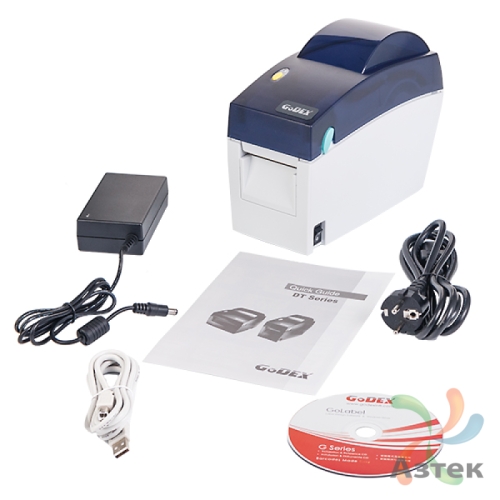Принтер этикеток Godex DT2 US термо 203, USB, RS-232, 011-DT2D52-00B