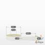 Термотрансферная этикетка 50х205 (рядов 1 по 1 000 шт) Полуглянец в рулоне, втулка 76 мм (к) IQ code