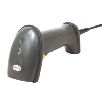 Сканер штрих-кода Атол SB 1101 Plus 1D  Лазерный, темный ручной, USB кабель, подставка