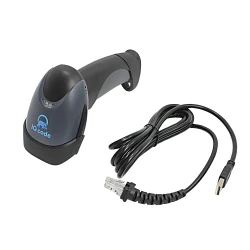 Сканер штрих-кода IQ code 1405 2D Image, темный ручной, USB кабель, USB-HID, USB-COM, ЕГАИС