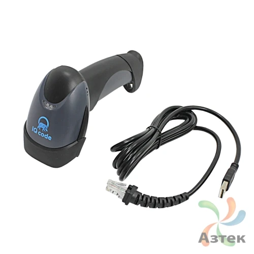 Сканер штрих-кода IQ code 1405 2D  Image, темный ручной, USB кабель, USB-HID, USB-COM, ЕГАИС