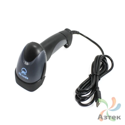 Сканер штрих-кода IQ code 1405 2D  Image, темный ручной, USB кабель, USB-HID, USB-COM, ЕГАИС