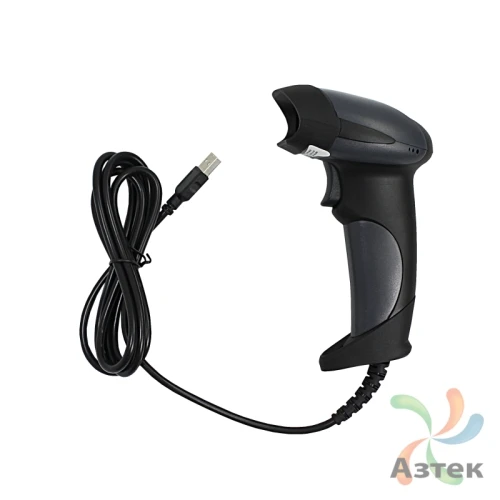 Сканер штрих-кода IQ code 1403 1D  Светодиодный, темный ручной, USB кабель