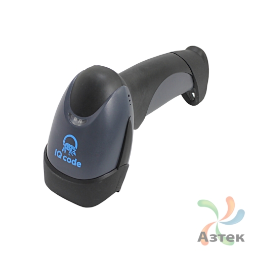 Сканер штрих-кода IQ code 1401 1D  Лазерный, темный ручной, USB кабель, USB-HID