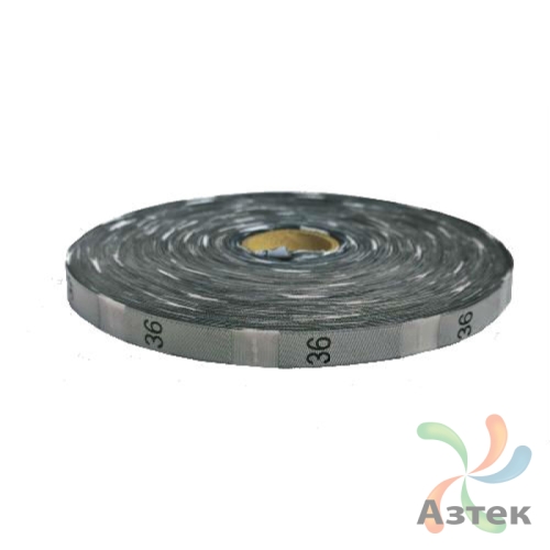 Размерник Тканый «36» Белый 10х40 мм в рулоненарезкав упаковке (1000 шт) Дамаск