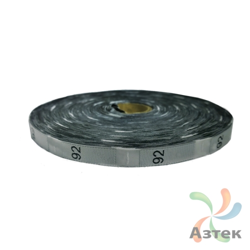 Размерник Тканый «92» Белый 10х40 мм в рулоненарезкав упаковке (1000 шт) Дамаск