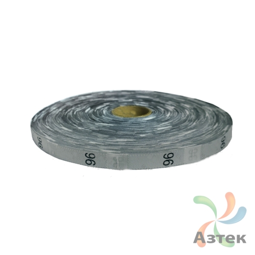 Размерник Тканый «96» Белый 10х40 мм в рулоненарезкав упаковке (1000 шт) Дамаск