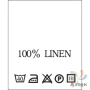 Составник с печатью  Белый 20х25 мм в рулоненарезкав упаковке (200 шт) Нейлон термотрансферная с текстом:100% linen 40 С