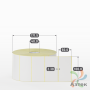 Термотрансферная этикетка 100х50 (рядов 1 по 3 000 шт) Полуглянец в рулоне, втулка 40 мм (к) IQ code
