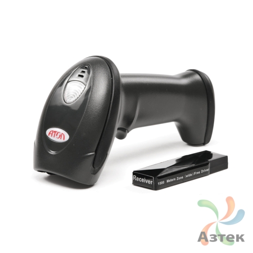 Сканер штрих-кода Атол SB 2103 Plus 1D  Лазерный, темный беспроводной, радиоканал, USB кабель