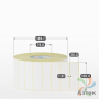 Термоэтикетка ЭКО 100х30 (рядов 1 по 5 000 шт)  в рулоне, втулка 76 мм (к) IQ code