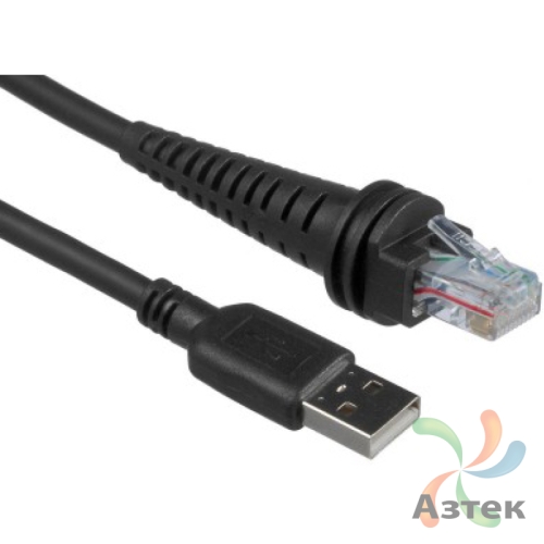 Кабель интерфейсный, темный, витой, 5 м для Honeywell 12xx/1300/14xx/19xx