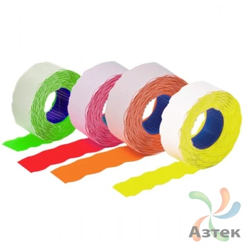 Этикет-лента 22х12/1 000 волнистая цветная