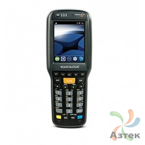 Терминал сбора данных Datalogic Skorpio X4 1D/2D CMOS-имиджер темный 8 Гб, 38 кл., Windows, Bluetooth, WiFi, кабель USB, Green-Spot, блок питания