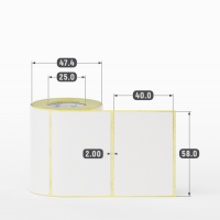 Термоэтикетка ЭКО 58х40 (рядов 1 по 200 шт) в рулоне, втулка 25 мм (к) IQ code