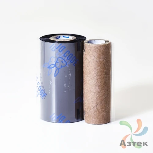 Красящая лента (риббон) 57 мм. х 74 м. Resin PR Out Черный, втулка 0.5 дюйма (57мм ширина) IQ Code