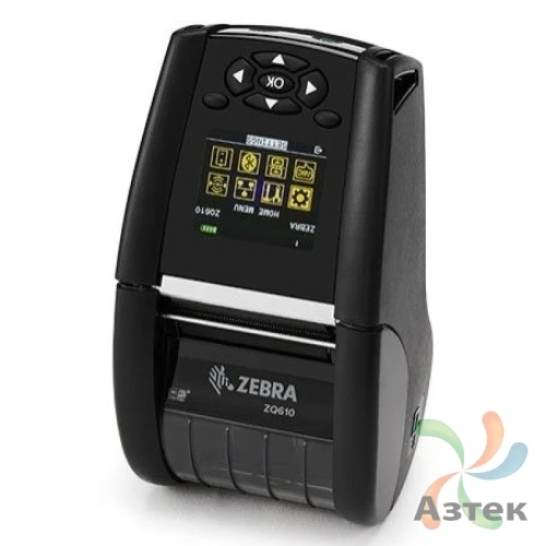 Принтер этикеток Zebra ZQ610 термо 203, LCD, Bluetooth, USB, ZQ61-AUFAE10-00