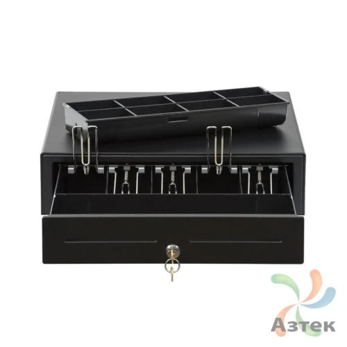 Денежный ящик Атол CD-410-B темный