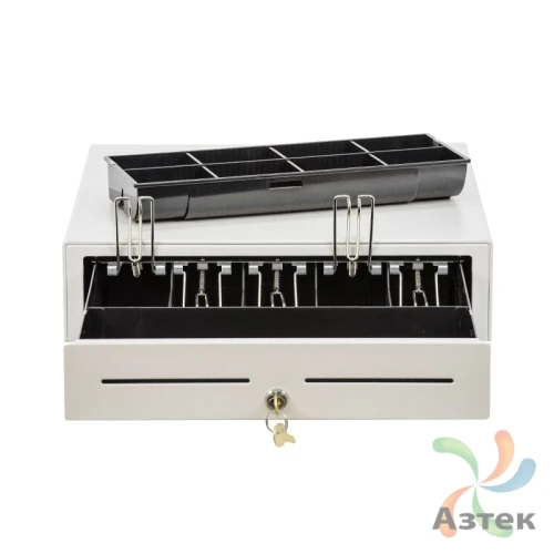 Денежный ящик Атол CD-410-W светлый