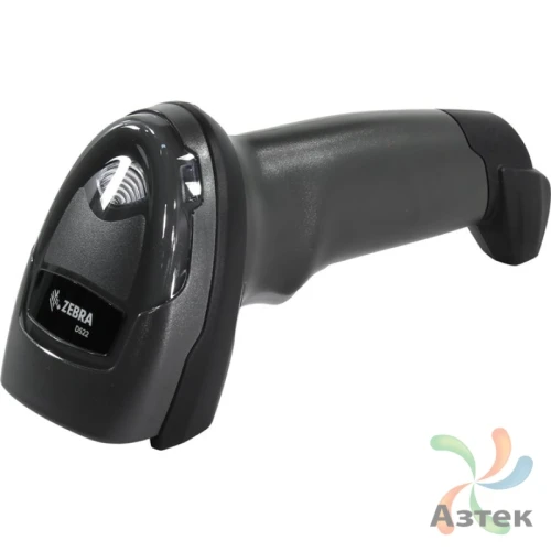 Сканер штрих-кода Zebra DS2208 2D  Image, темный ручной, RS-232 кабель, USB-HID, подставка, ЕГАИС