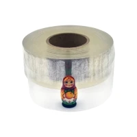 Силиконовая лента 35мм х 100м втулка 76 мм, цвет - прозрачный