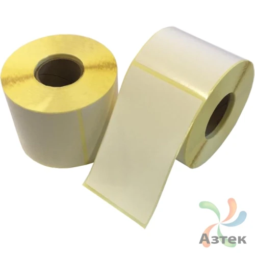 Термотрансферная этикетка 75х120 (рядов 1 по 300 шт) Полуглянец в рулоне, втулка 40 мм (к) IQ code