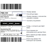 Термоэтикетка ЭКО 75х120 (рядов 1 по 300 шт) в рулоне, втулка 40 мм (к) IQ code