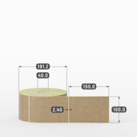 Этикетка самоклеящаяся 100х150 (рядов 1 по 1 000 шт) Крафт в рулоне, втулка 40 мм (к) IQ code
