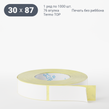 Термоэтикетка ТОП 30х87 (рядов 1 по 1 000 шт)  в рулоне, втулка 76 мм (к) IQ code