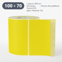 Этикетка 100х70/Termo ECO/500/40 мм (к)/1/ Pantone 102 