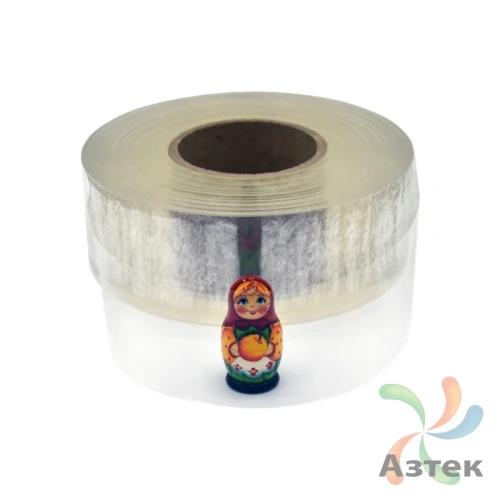 Силиконовая лента 40мм х 50м втулка 76 мм, цвет - прозрачный	