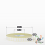 Термотрансферная этикетка 24х15 (рядов 1 по 10 000 шт) Полуглянец в рулоне, втулка 76 мм (к) IQ code