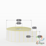 Термотрансферная этикетка 70х25 (рядов 1 по 5 000 шт) Полуглянец в рулоне, втулка 40 мм (к) IQ code