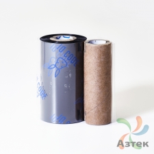 Красящая лента (риббон) 57 мм. х 74 м. Wax/Resin Standard Out Черный, втулка 0.5 дюйма (57мм ширина) 