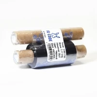 Красящая лента (риббон) 64 мм. х 74 м. Wax HW120A+ Out Черный, втулка 0.5 дюйма (110мм ширина) IQ Code