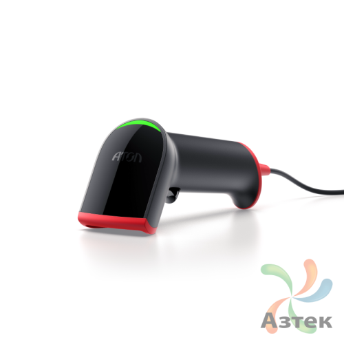 Сканер штрих-кода Атол Impulse 12 2D  Лазерный, темный ручной, Bluetooth, USB кабель, USB-COM, ЕГАИС