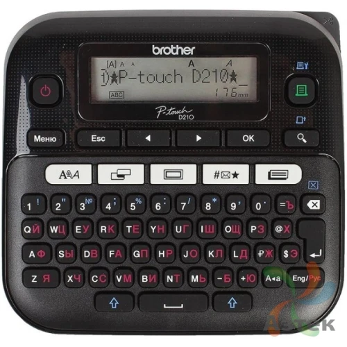 Принтер этикеток Brother PT-D210 термо 180, LCD, USB, в кейсе, PTD210R1
