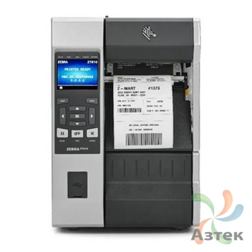 Принтер этикеток Zebra ZT610 термотрансферный 203, Ethernet, Bluetooth, USB, USB Host, RS-232, отрезчик, ZT61042-T1E0100Z