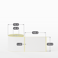 Термоэтикетка ЭКО 105х148 (рядов 1 по 400 шт) в рулоне, втулка 40 мм (к) IQ code