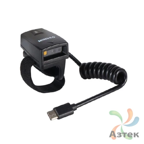 Сканер штрих-кода Mindeo CR60-HD 2D  Image, темный пальчиковый, USB кабель