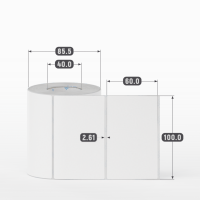 Этикетка самоклеящаяся 100х60 (рядов 1 по 500 шт) Transfer Vellum в рулоне, втулка 40 мм (к) IQ code