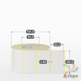 Термотрансферная этикетка 100х55 (рядов 1 по 2 000 шт) Полуглянец в рулоне, втулка 76 мм (к) IQ code