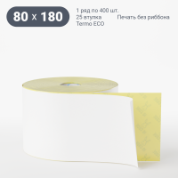 Термоэтикетка ЭКО 80х180 (рядов 1 по 400 шт)  в рулоне, втулка 25 мм (к) IQ code