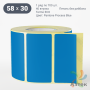 Термоэтикетка 58х30 Termo ECO цветная (рядов 1 по 700 шт), втулка 40 мм (к) цвет - Pantone Process Blue , 
