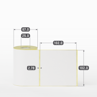 Термоэтикетка ЭКО 102х102 (рядов 1 по 200 шт) в рулоне, втулка 25 мм (к) IQ code